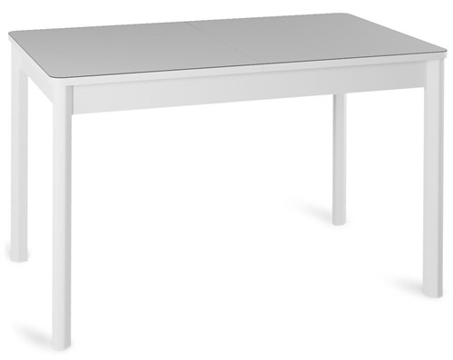 Стол обеденный Ницца-2 белое/белый ножки белые металл, 120х80 см - фото 11041