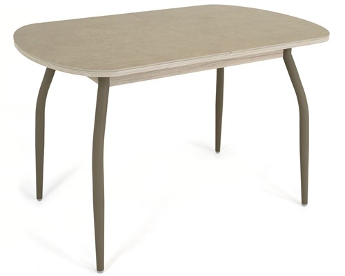 Стол с керамогранитом Портофино, Керамика Fokos-Terra/лофт, ножки мокко металл - фото 12571