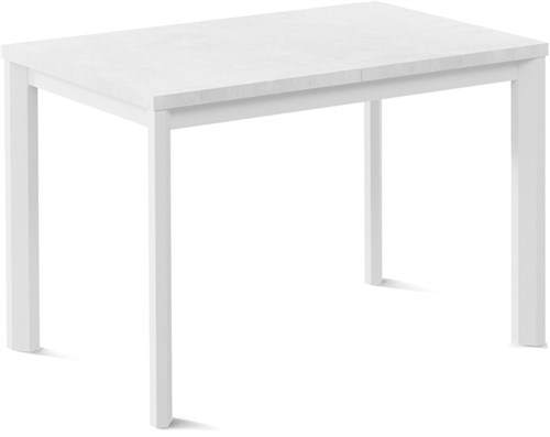 Стол обеденный Нагано, Белый цемент, ножки белые металл - фото 14032