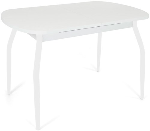 Стол кухонный Портофино, Белый цемент, ножки белые металл - фото 14270