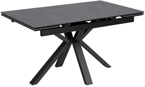 Стол Баден-2С керамика Carbon , нога 120Q черная - стол обеденный с керамогранитом - фото 20310