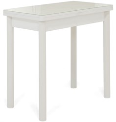 Стол кухонный Дакар-1 45х80 см белое/белый ножки белые металл