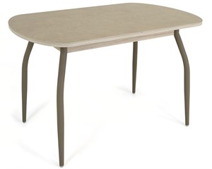 Стол с керамогранитом Портофино, Керамика Fokos-Terra/лофт, ножки мокко металл