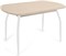 Стол с керамогранитом Портофино, Керамика Blend-Avorio /лофт, ножки белые металл - фото 12669