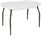 Стол кухонный Портофино, Белый цемент, ножки мокко металл - фото 14259