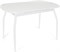 Стол кухонный Портофино, Белый цемент, ножки белые металл - фото 14270