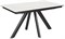 Стол Киото-1С керамика White Marble (белый мрамор) - стол обеденный с керамогранитом - фото 19966